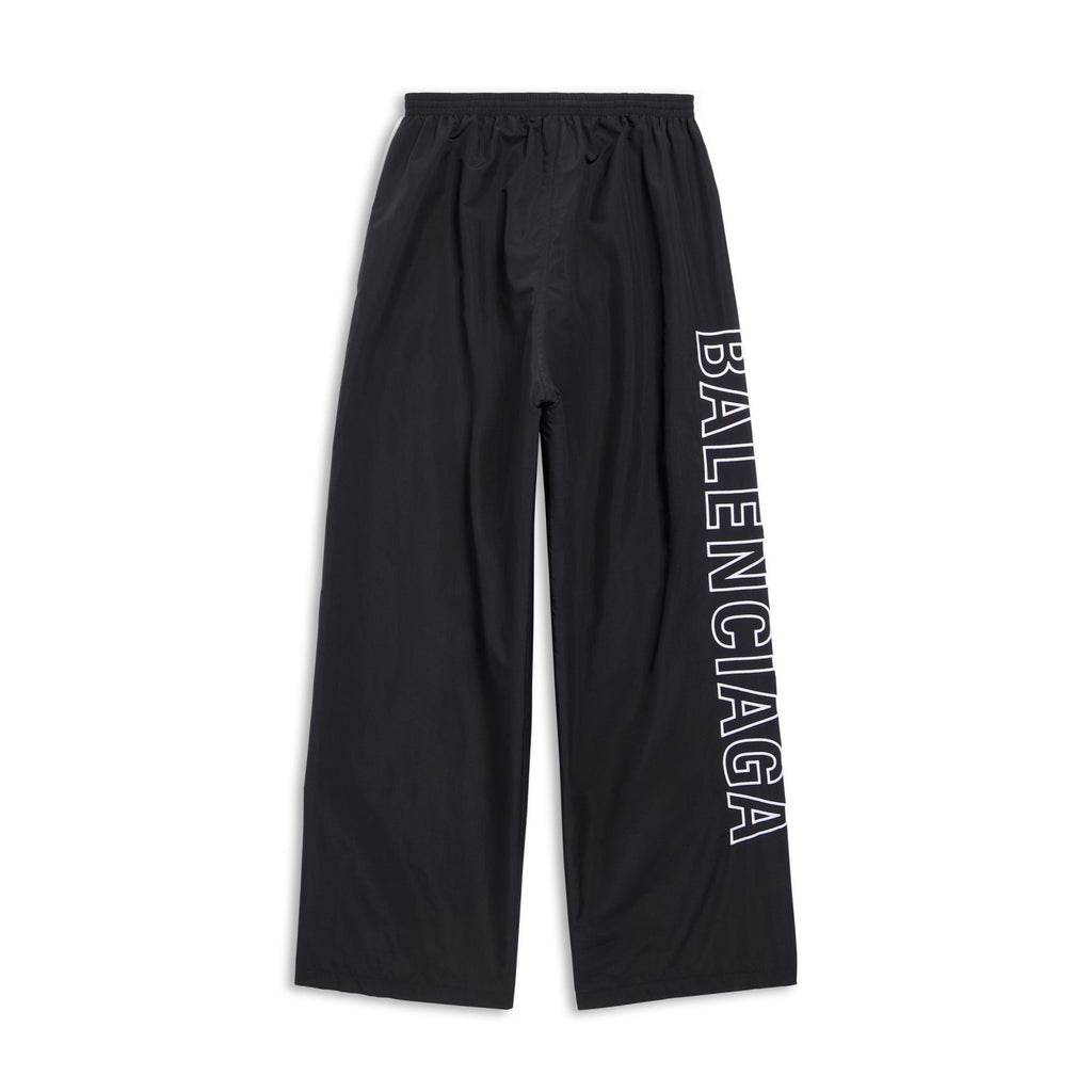 Balenciaga Men's Women's Fall Logo Printed Black Standing Collar Zipper Long Sleeve Loose Outline Tracksuit Jacket Casual Trousers #98346