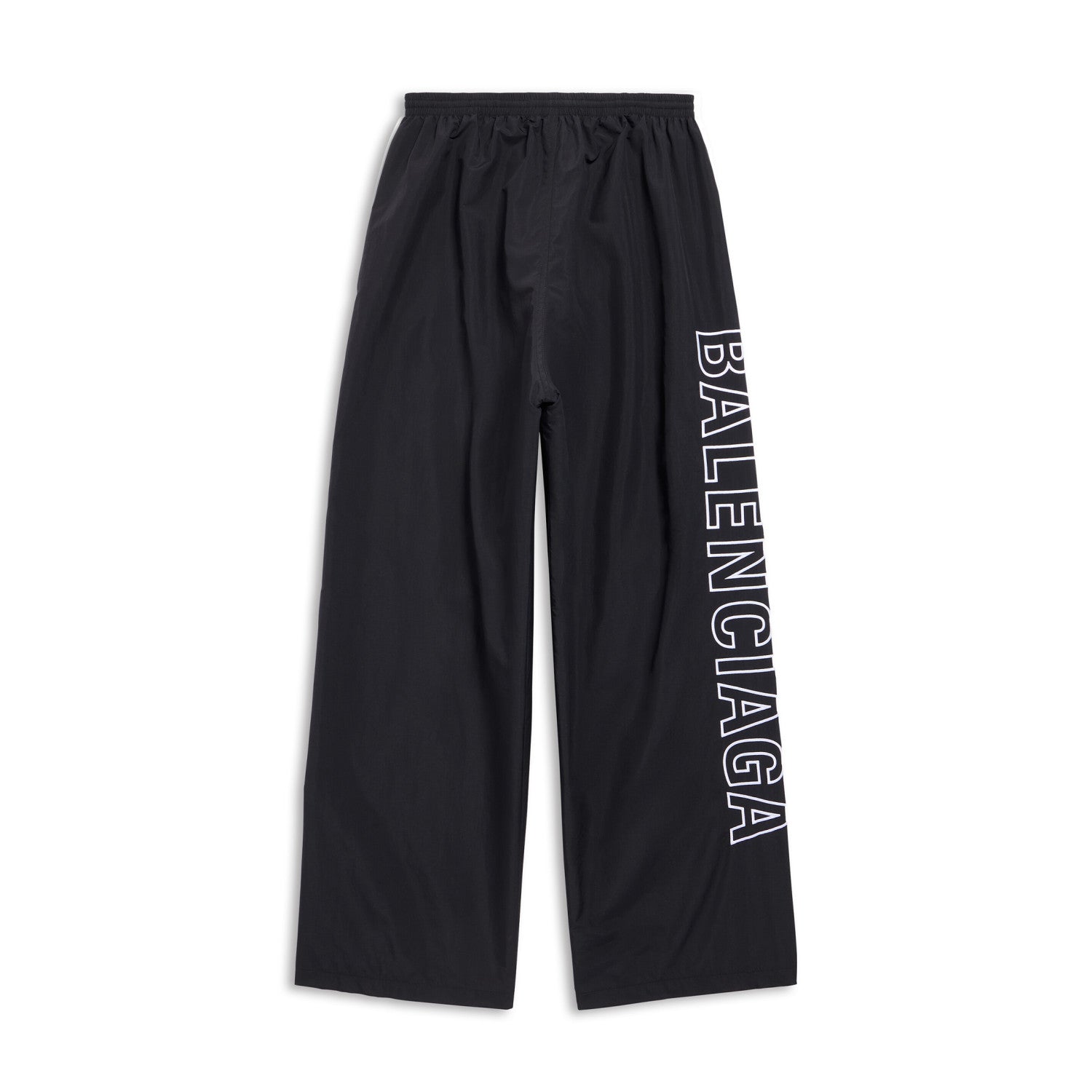 Balenciaga Men's Women's Fall Logo Printed Black Standing Collar Zipper Long Sleeve Loose Outline Tracksuit Jacket Casual Trousers #98346