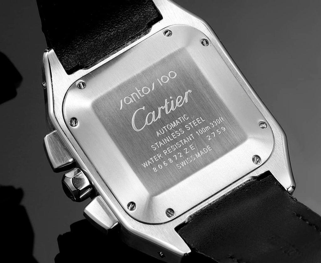 Cartier Santos Men's Automatic Mechanical Movement Roman Scale Date Display Chronograph 100M Water Resistant Mechanical Watch #72997