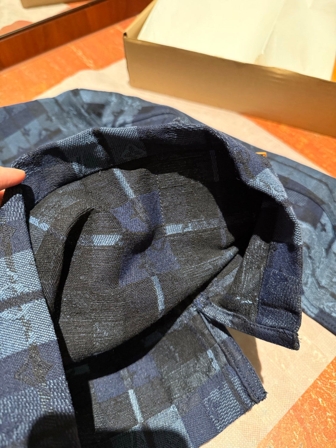 Louis Vuitton Monogram Tartan Denim Overshirt #334103