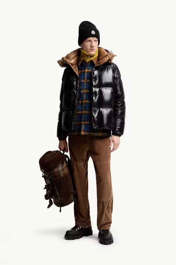 Moncler Men's & Women's Parana Series Solid Color Minimalist Logo Zipper Hooded Short Down Jacket #81597