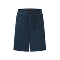 Louis Vuitton Men's Summer Solid Color Letter Print Cotton Terry Cloth Drawstring Shorts #77875