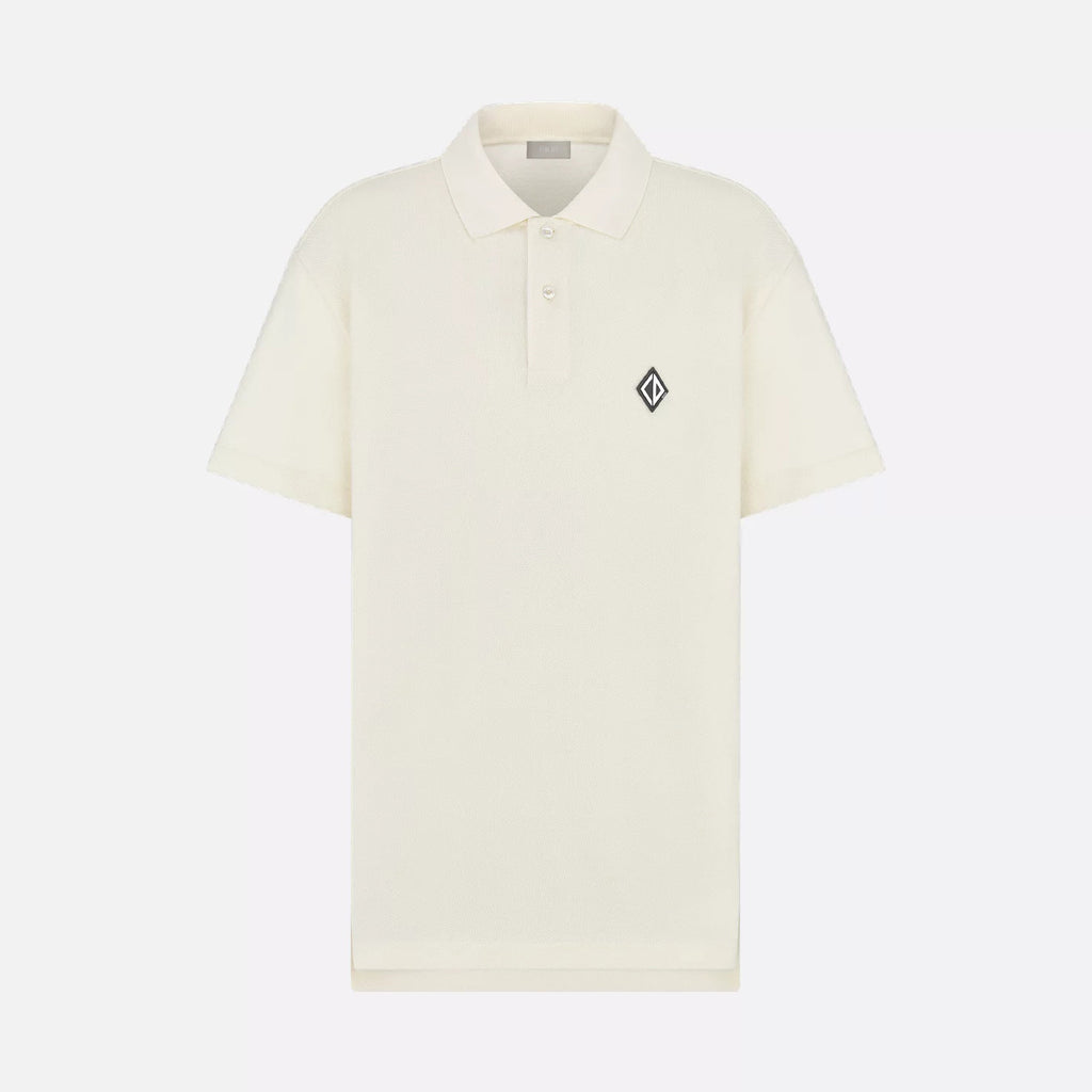 Dior Men's Summer Solid Color Logo Printed Cotton Polo Neck Short Sleeve T-Shirt #76569