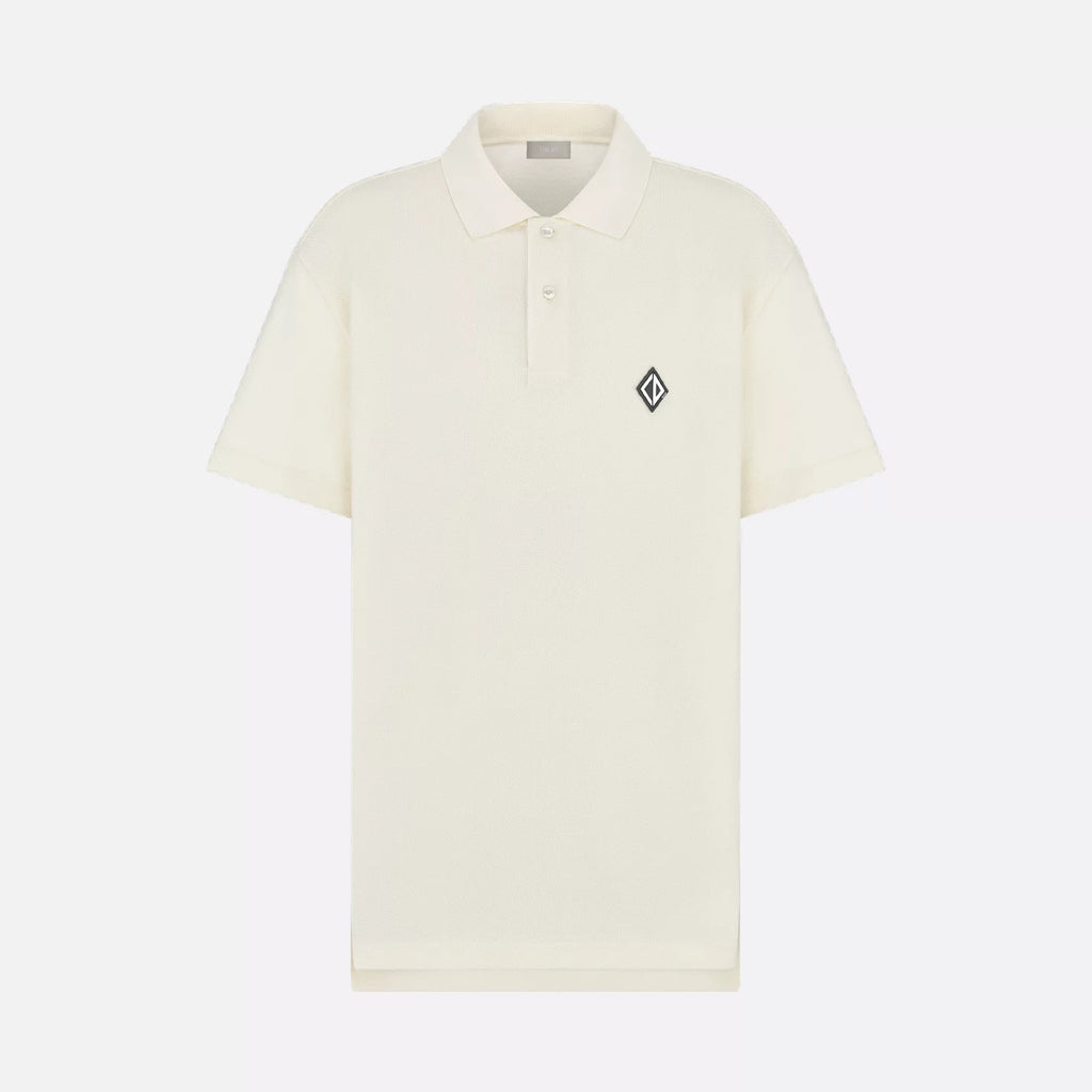 Dior Men's Summer Solid Color Logo Printed Cotton Polo Neck Short Sleeve T-Shirt #76569