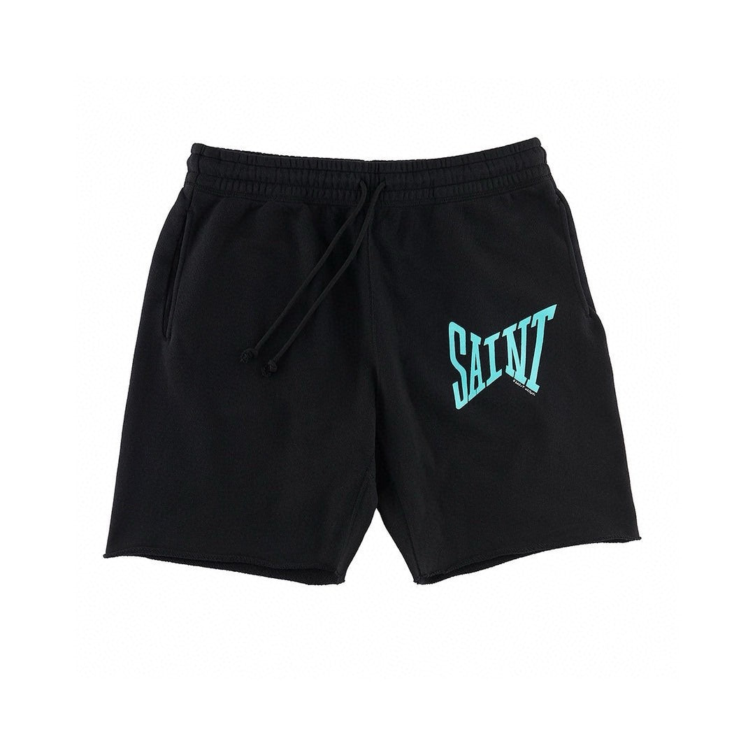 Saint Michael Men's And Women's Retro Color Blocked Fashionable High Street Trendy Casual Elastic Waist Drawstring Shorts  Ngvp #9239