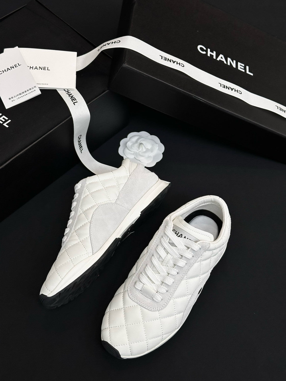 Chanel Trainers Calfskin Suede Calfskin #333965