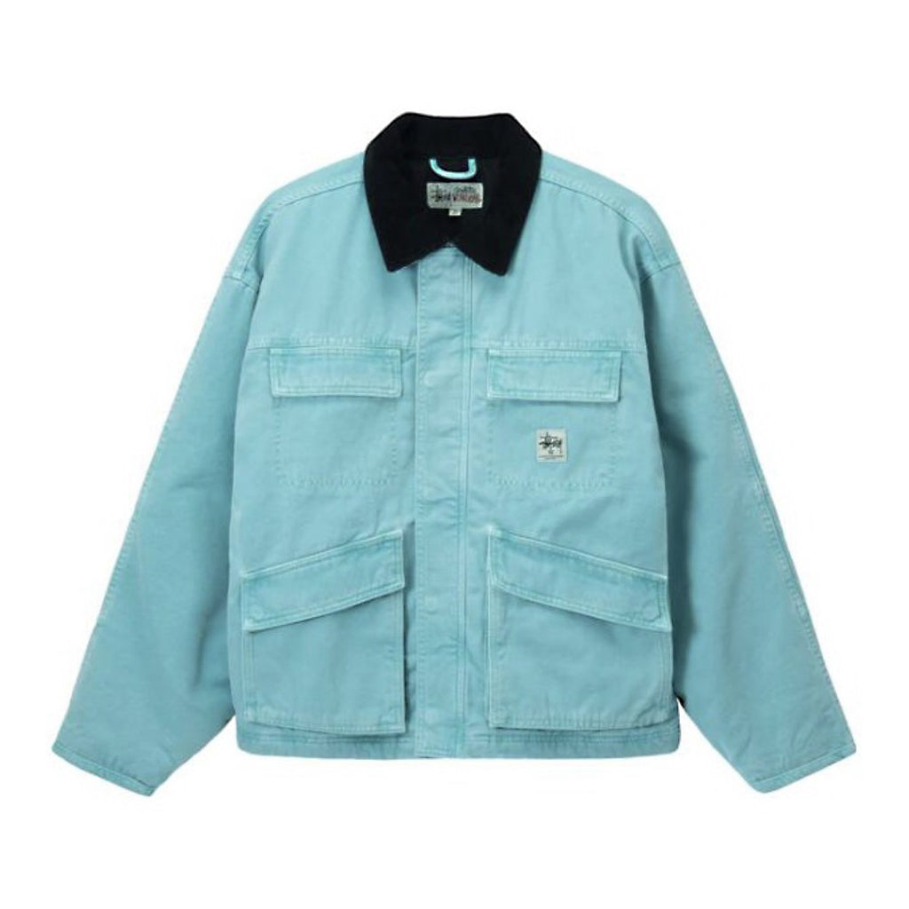 Stussy Men's Autumn and Winter Solid Color Pocket Zipper Warm Workwear Long Sleeve Jacket #73616