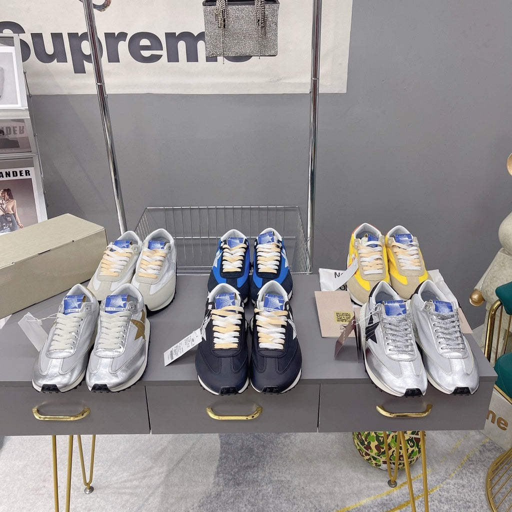 Golden Goose Marathon Vintage Athletics Women's Men's Sneakers Pentagram Thick Bottom Sports Casual Shoes Dirty Shoes Sneakers #81218