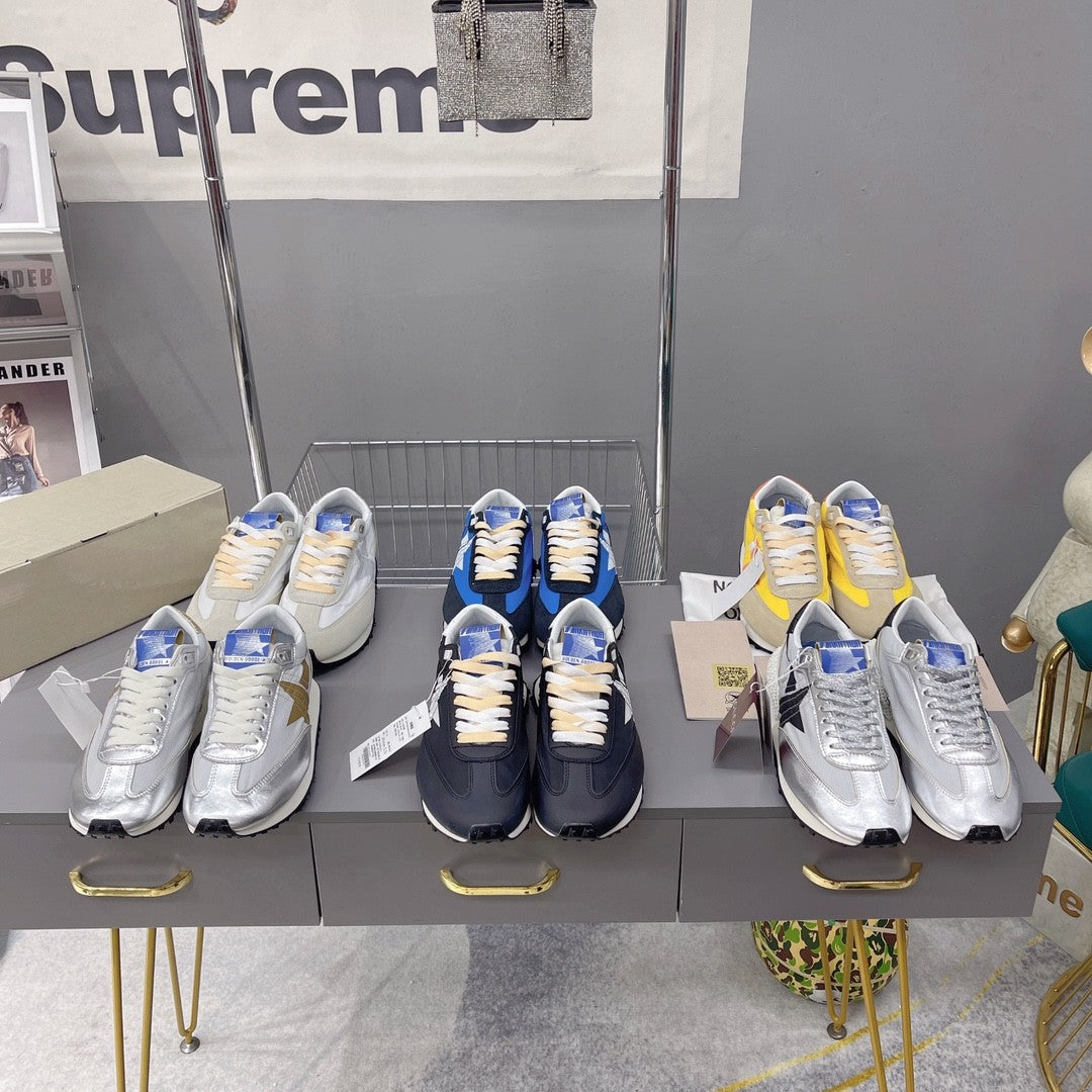 Golden Goose Marathon Vintage Athletics Women's Men's Sneakers Pentagram Thick Bottom Sports Casual Shoes Dirty Shoes Sneakers #81218