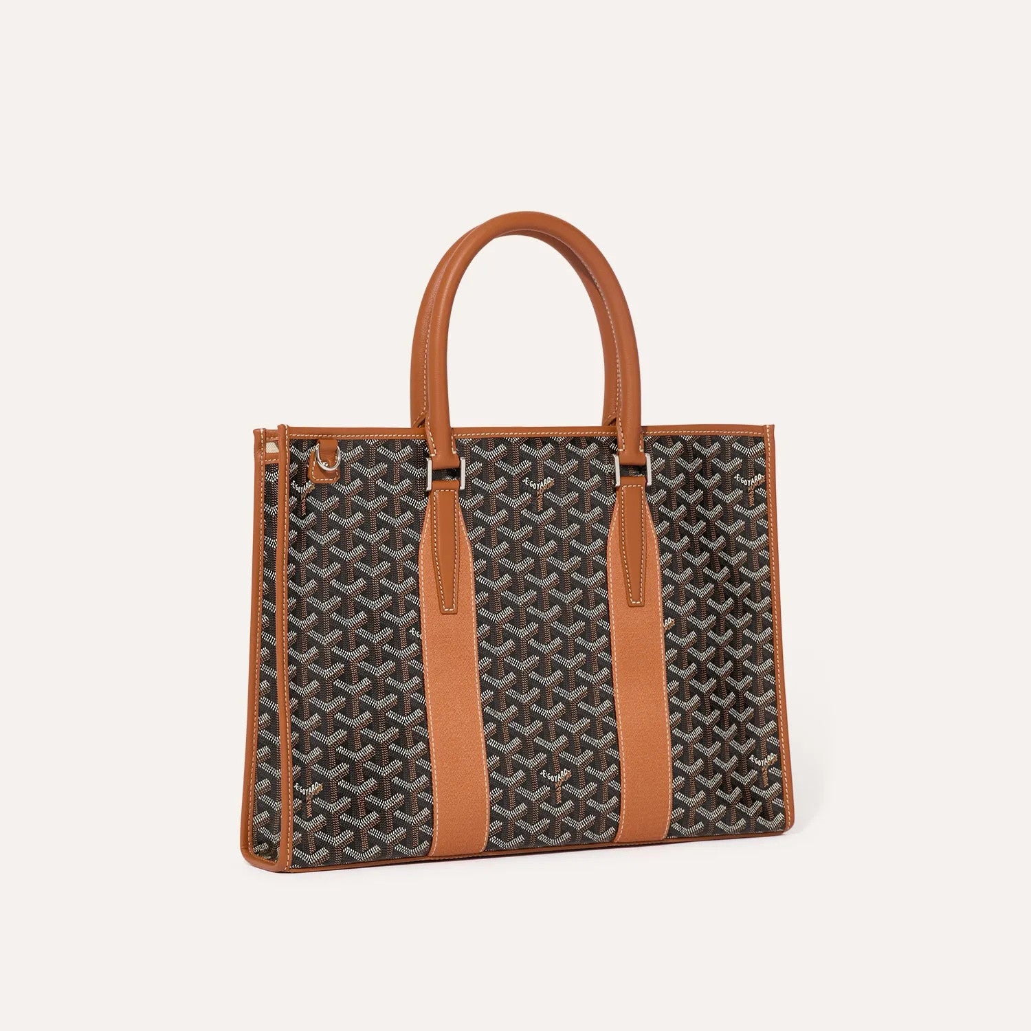 GOYARD Morvan Men's And Women's Y Word Old Flower Full Print Canvas Spell Cowhide Shoulder Crossbody Handbag Briefcase Bag Bags #76426