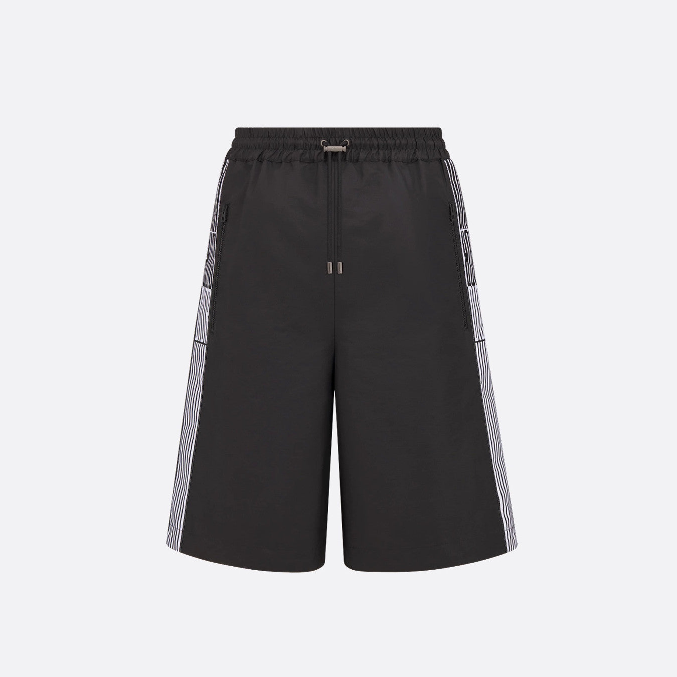 Dior Men's And Women's Summer Solid Color Casual Mid Waist Tie Loose Shorts #76144