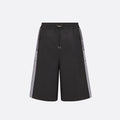 Dior Men's And Women's Summer Solid Color Casual Mid Waist Tie Loose Shorts #76144