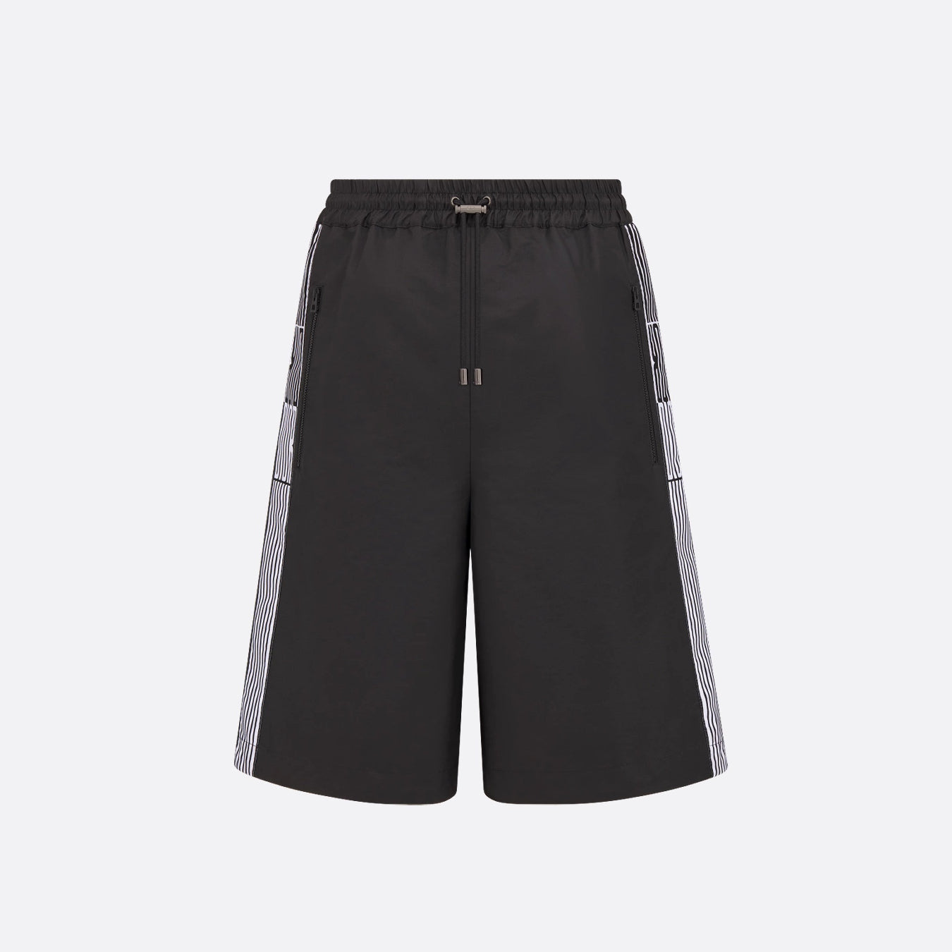 Dior Men's And Women's Summer Solid Color Casual Mid Waist Tie Loose Shorts #76144