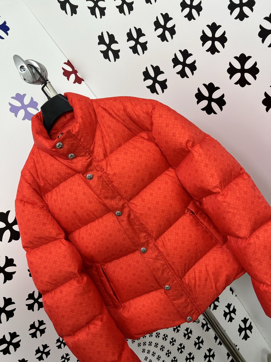 Chrome Hearts Red Goose Down Jacket #375548