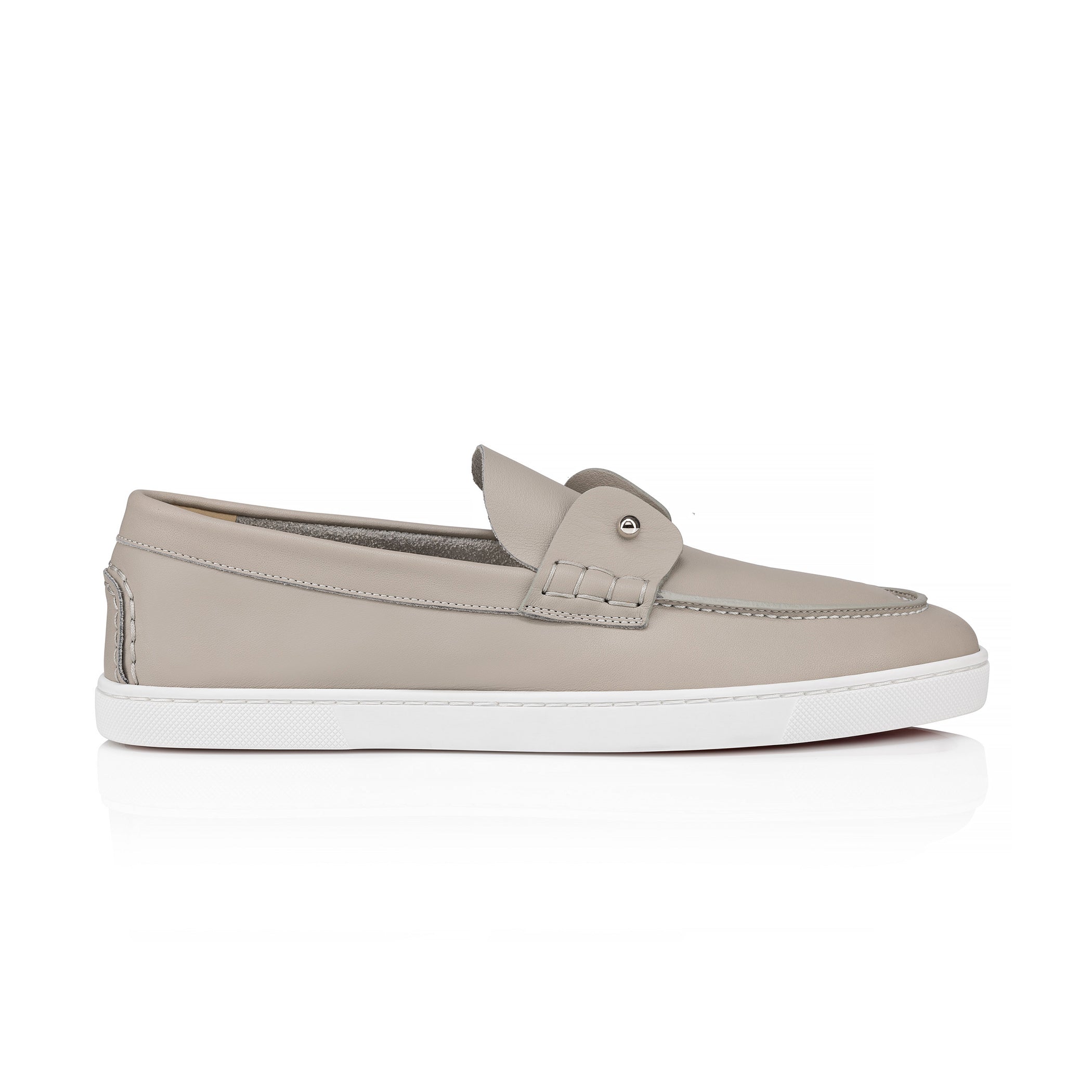 Christian Louboutin Men's Solid Color Cowhide Leather Casual Flat Loafers Shoes #77839