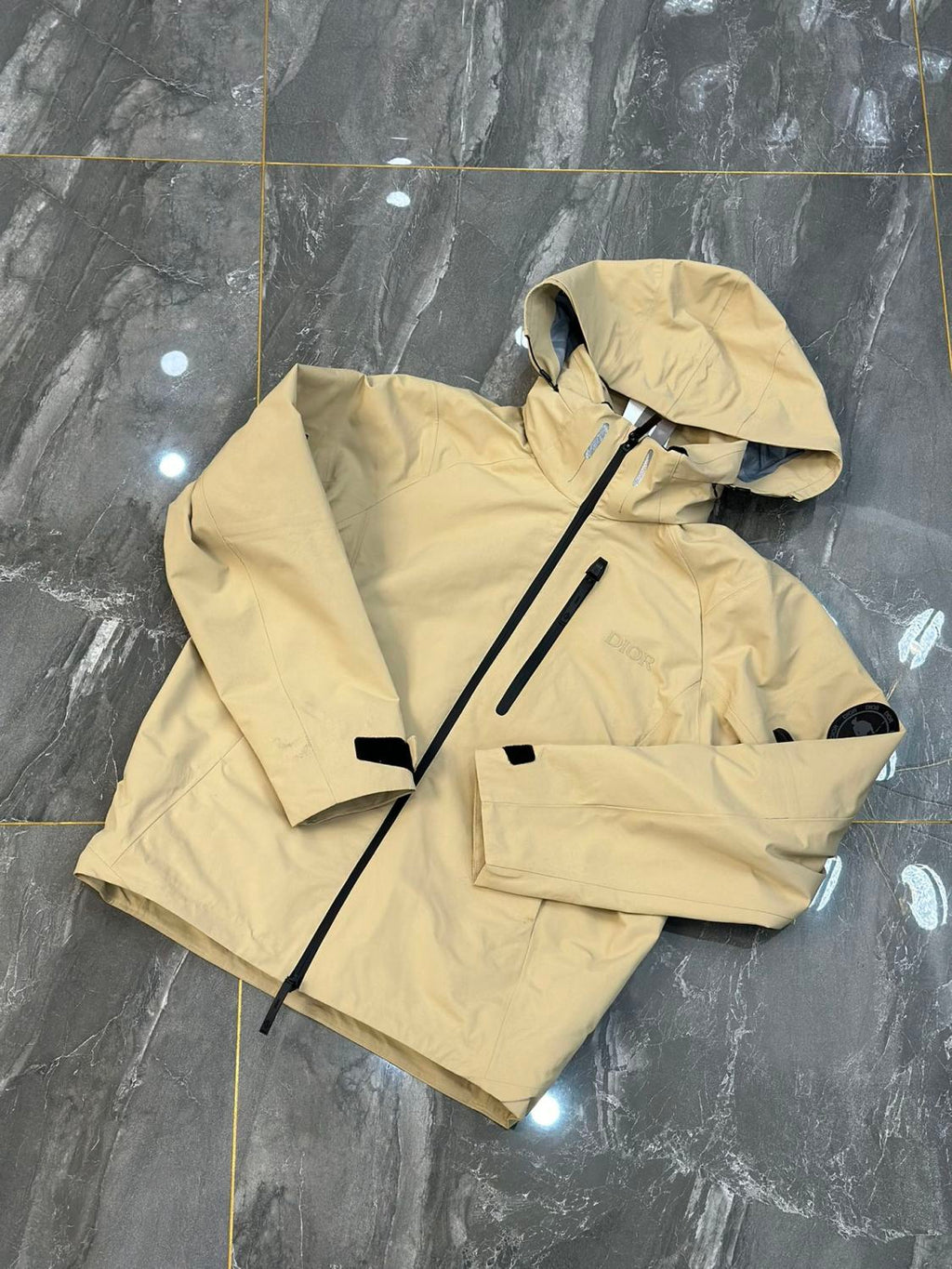 Dior Men's And Women's Fall/winter Fashion Classic Solid Color Hooded Zipper Windbreaker Jacket Solid Color Casual Suspender Pants Workwear Pants Ski Suit Set #79441