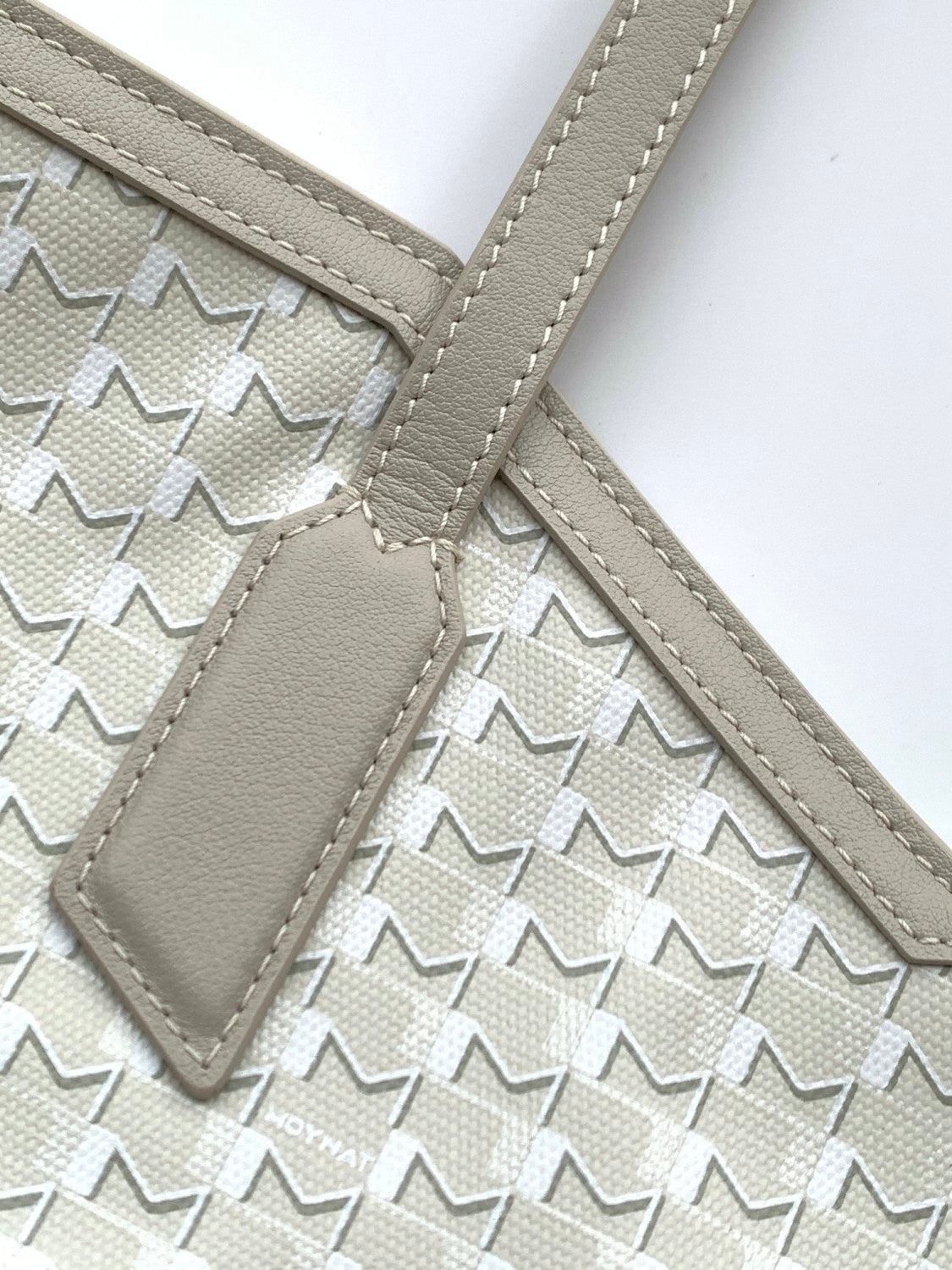 Moynat M Canvas Women's Classic Fashion Gray Canvas Tote Bag With Hook Closure Dual Use Handle And Shoulder Strap Bag Bags #78699