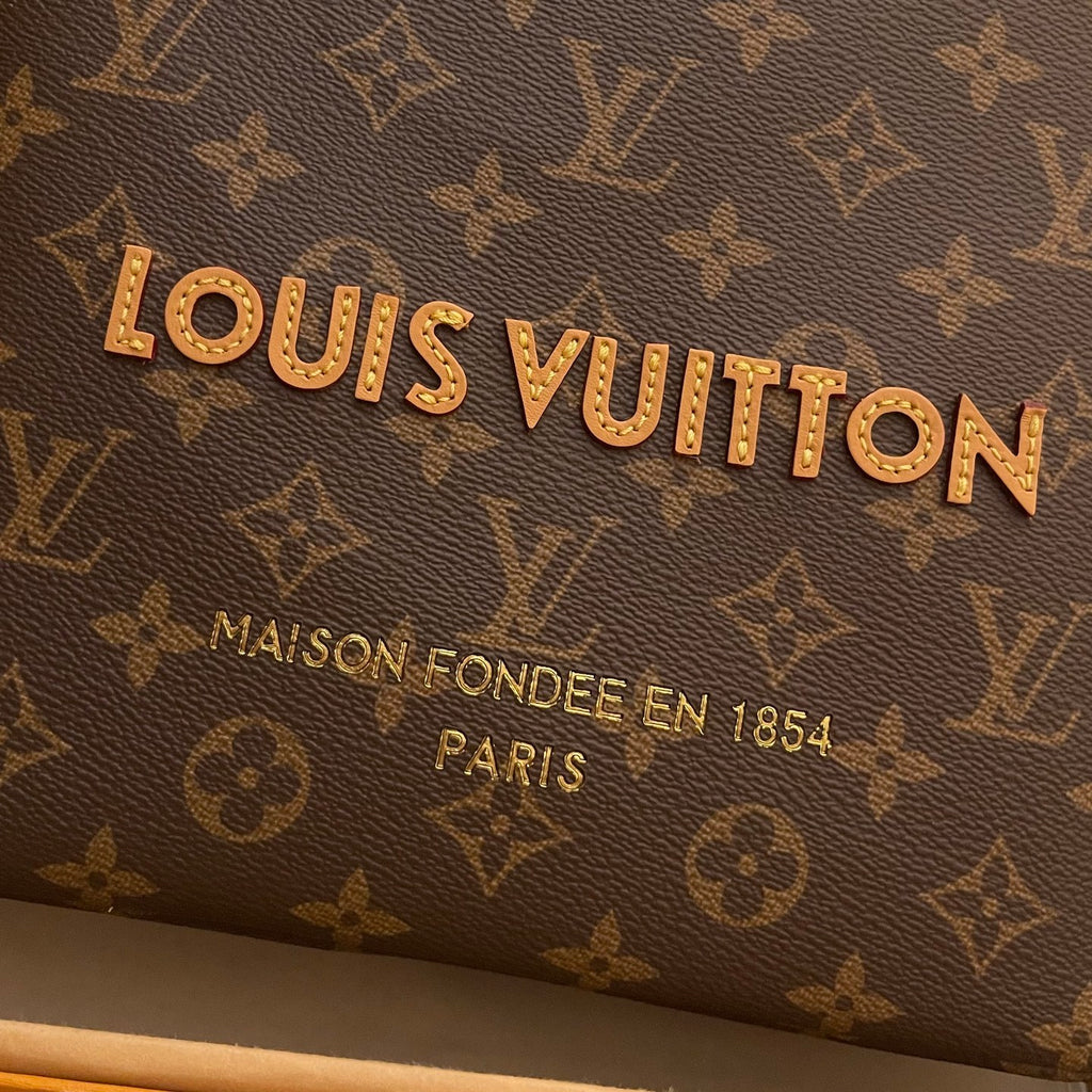 Louis Vuitton Women's Letter Logo Printed Leather Tote Bag Shopper Tote Handbags Bags #77792