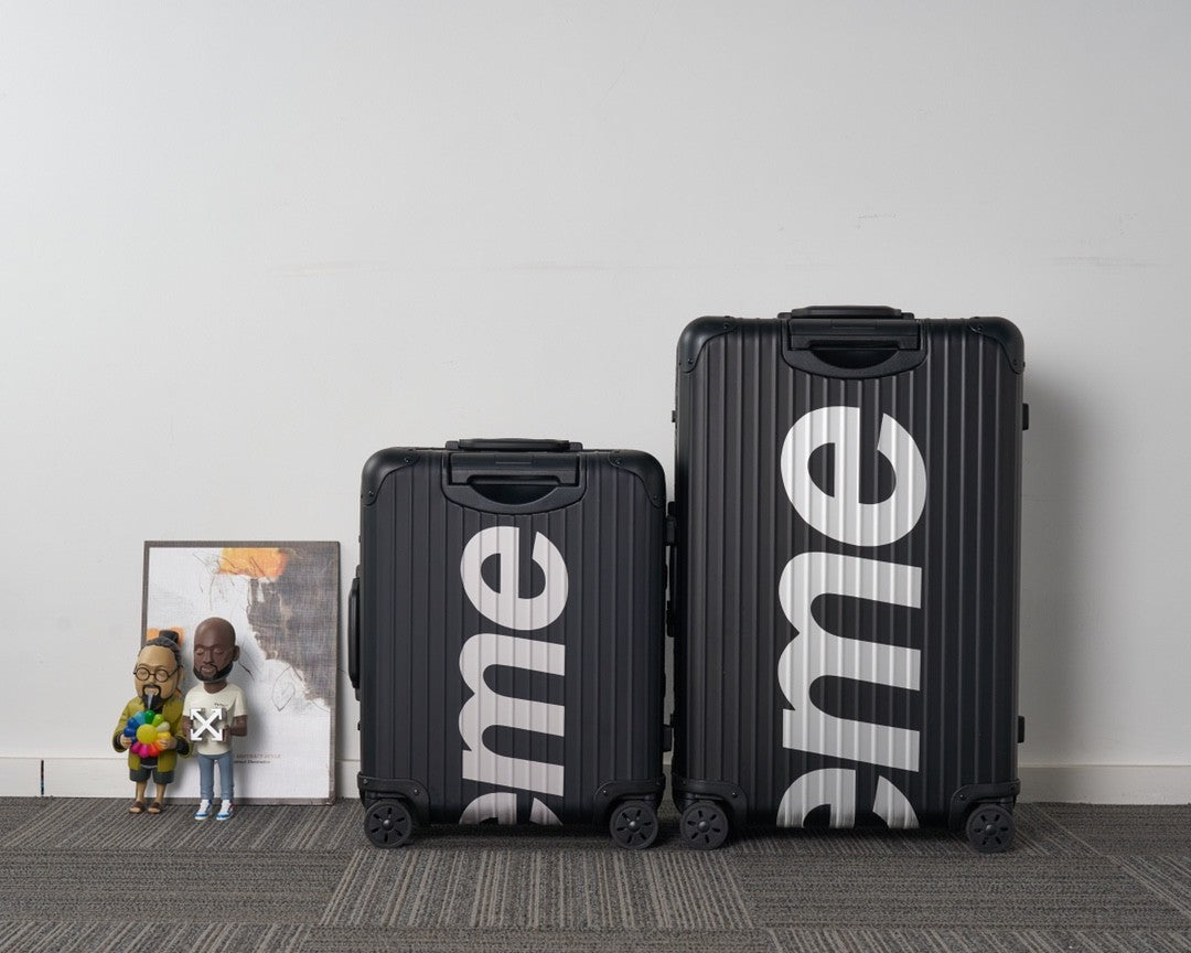 Supreme Fashion Logo Jacquard Shift Trolley Case Consignment Luggage Travel Out Box Solid Color Boarding Case Bag Bags #81717