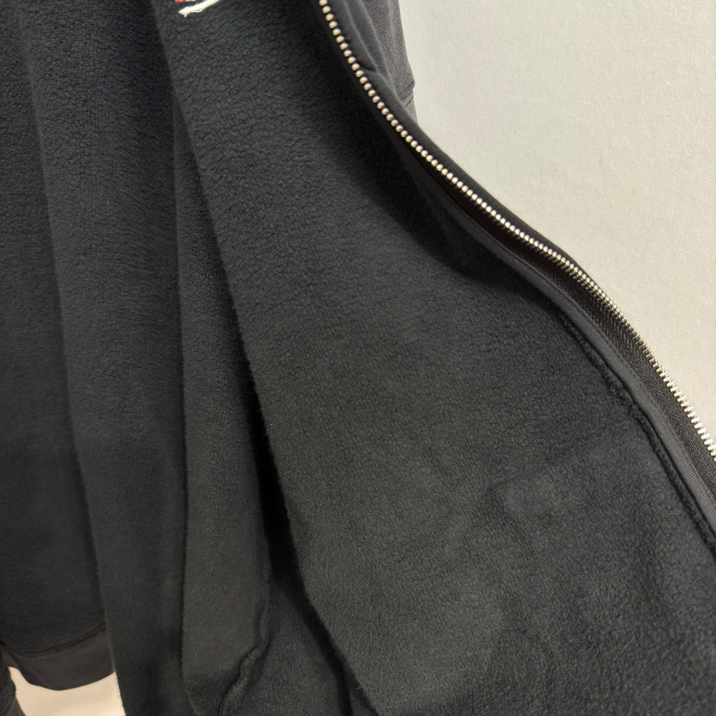 Balenciaga Men's Layered Zip-up Hoodie in Faded Black #336823