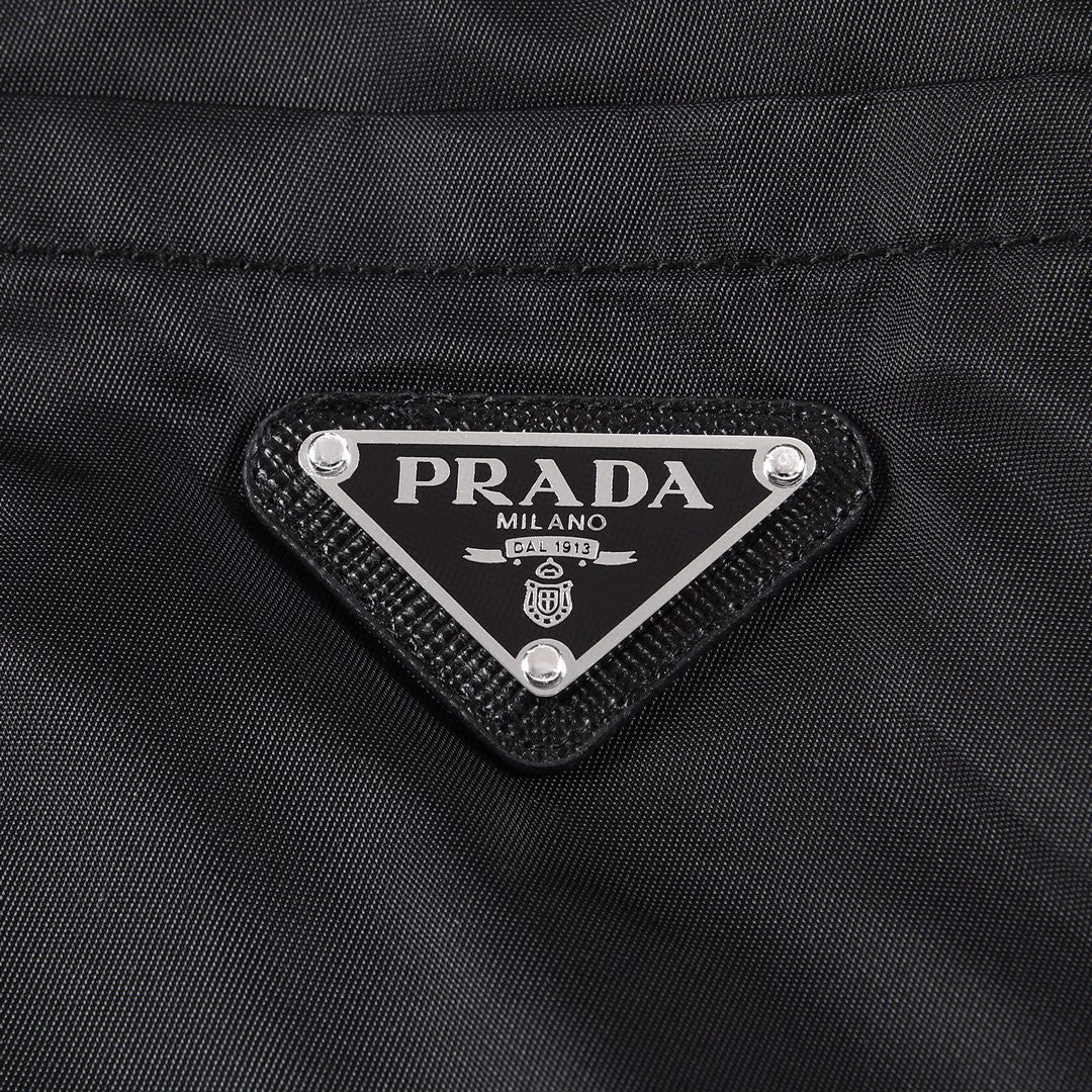 Prada Men's Spring And Autumn Nylon Lapel Single-Breasted Long-Sleeved Shirt Casual Trousers Pants Suit Set #97887