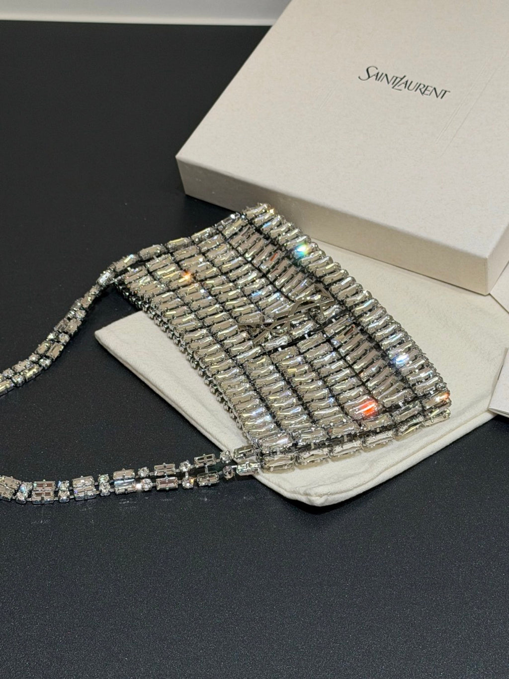 Saint Laurent EVENING Bag in Crystals #379368