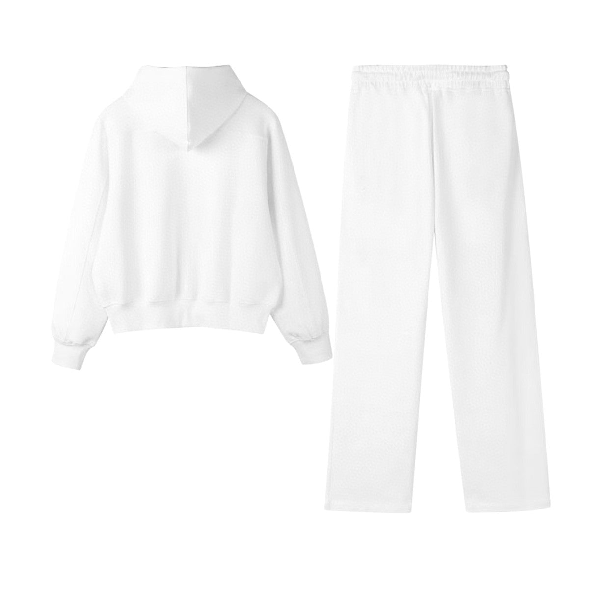 Brunello Cucinelli Men's And Women's Spring/fall Fashion Casual Solid Color Hooded Zipper Jacket With Logo Trim Solid Color Elastic Waist Casual Wide Leg Pants Pants Suit Set #79265