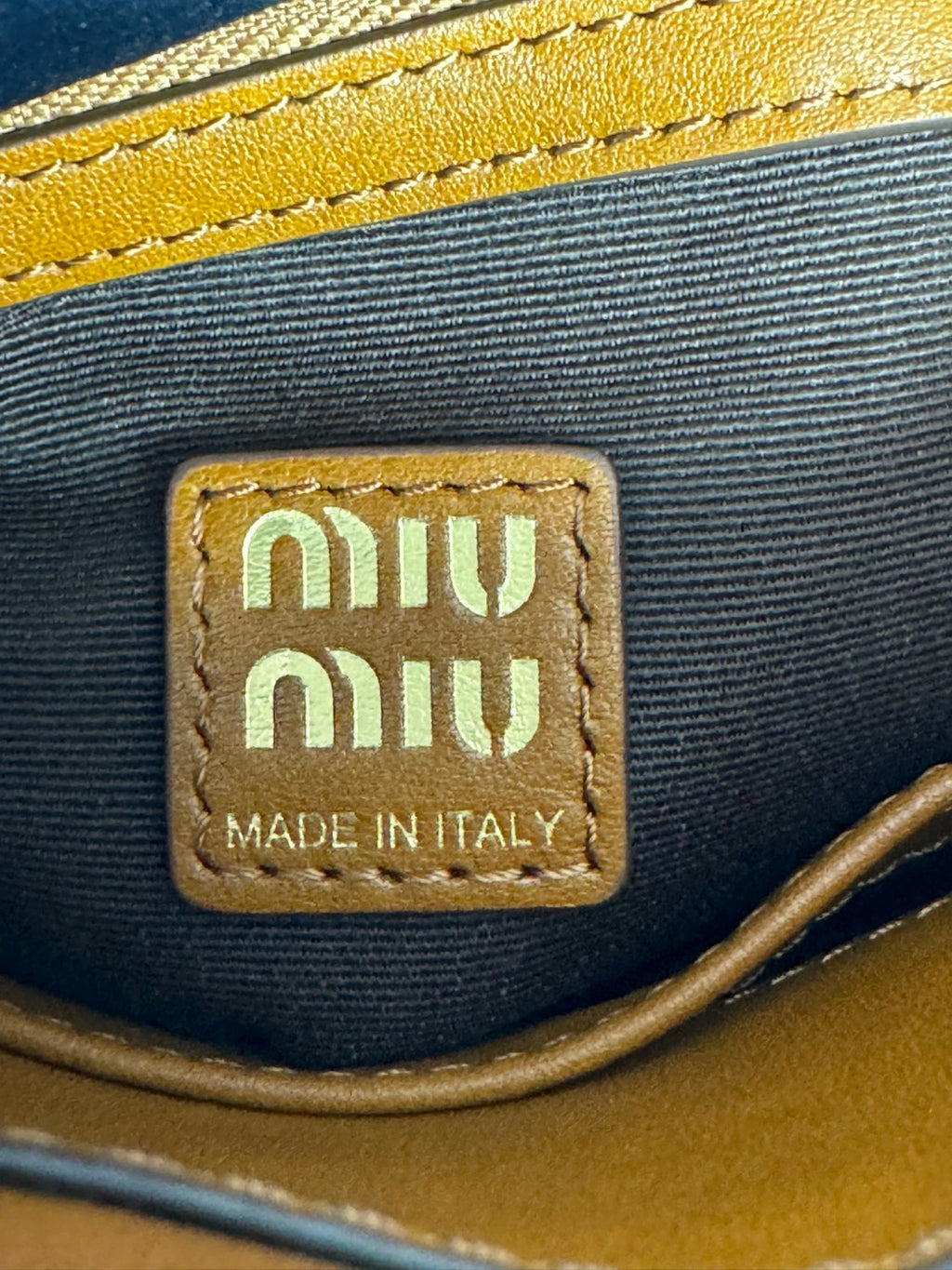 MiuMiu Jang Won-young Leather Double-sided flap Vintage handbag Shoulder bag bags #194095