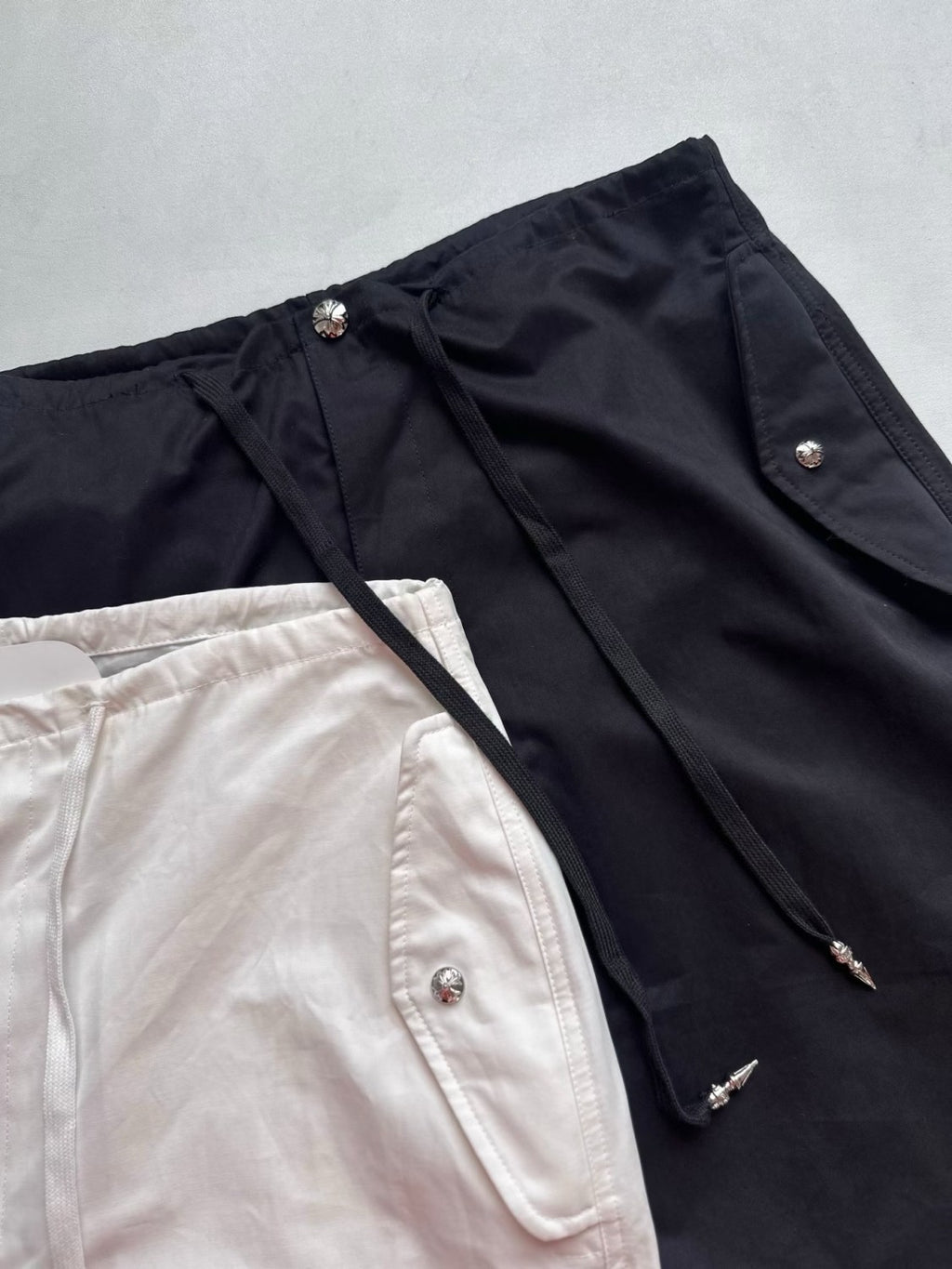 Chrome Hearts Men's And Women's Spring/Summer Solid Color Fashionable Casual Cross-decorated Straight leg Pants #78249