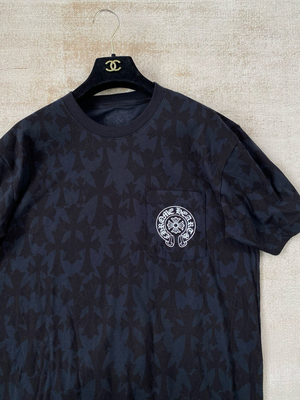 Chrome Hearts Men's Summer Logo Printed Round Neck Short Sleeve T-Shirt Pullover Long Sleeve T-Shirt #99423