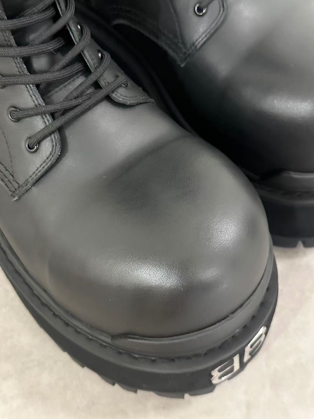 Balenciaga Men's And Women's Fall/winter Fashion Casual Round Toe Sleeveless Zipper Lace Up Thick Sole Martin Boots Short Boots Shoes #79318