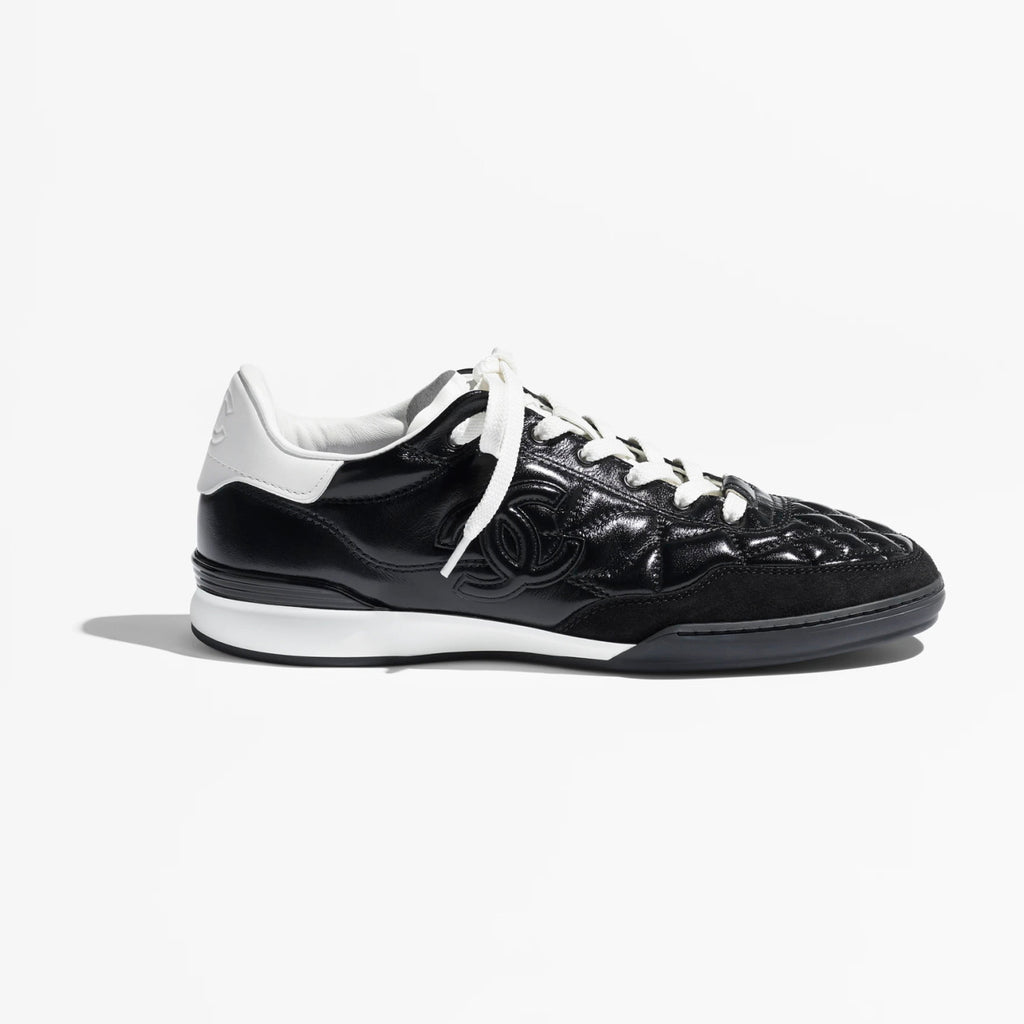 Chanel Men's And Women's Spring/Fall Fashion Casual Round Toe Lace Up Leather Suede Golf Shoes Casual Shoes #78779