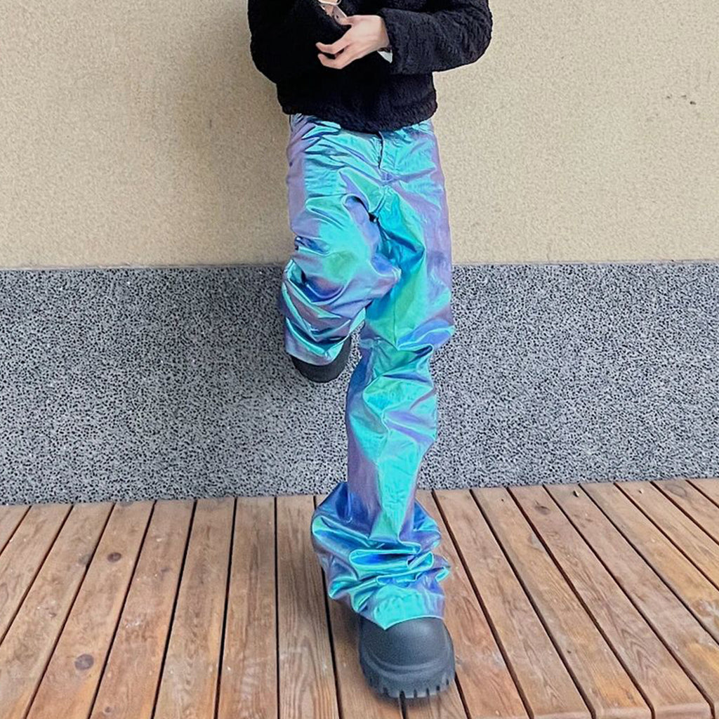 Rick Owens Men's And Women's Four Seasons Fashion High Street Laser Drag Pants Do Old Retro Trend Pants Ngvp #7683