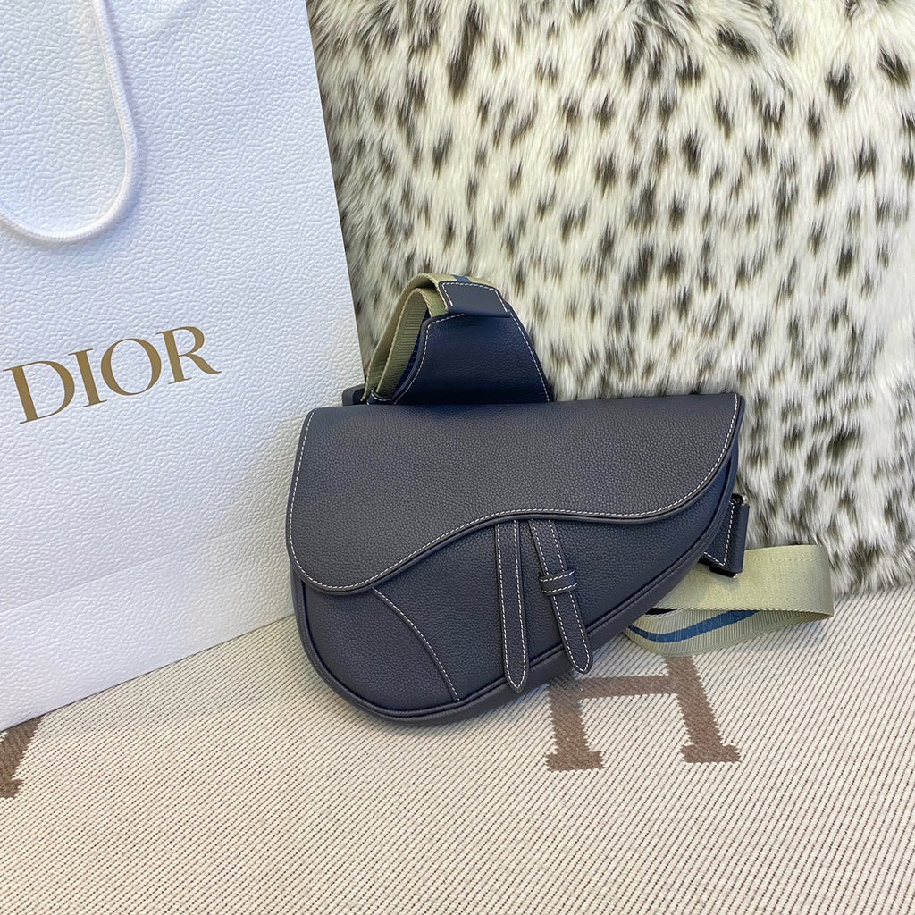 Dior Men's Leather Saddle Crossbody Chest Waist Shoulder Bag Bags #75217