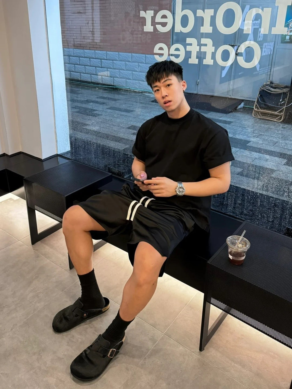 Rick Owens DRKSHDW Men Women Summer Black Zipper Elastic Drawstring Casual Straight Fit Shorts Ngvp #8835