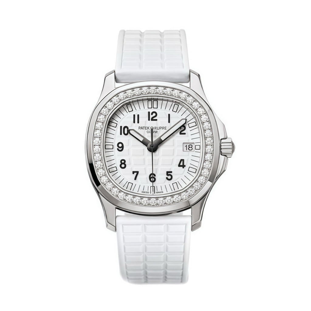 Patek Philippe Women's Quartz Movement 100 Meter Waterproof White Dial Rubber Strap Watch #75282