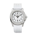 Patek Philippe Women's Quartz Movement 100 Meter Waterproof White Dial Rubber Strap Watch #75282