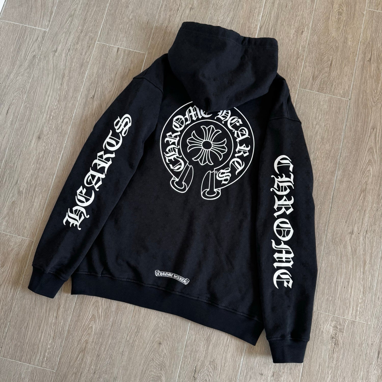 Chrome Hearts All Over Printed Dark Pattern Hooded Sweatshirt Pants #375728