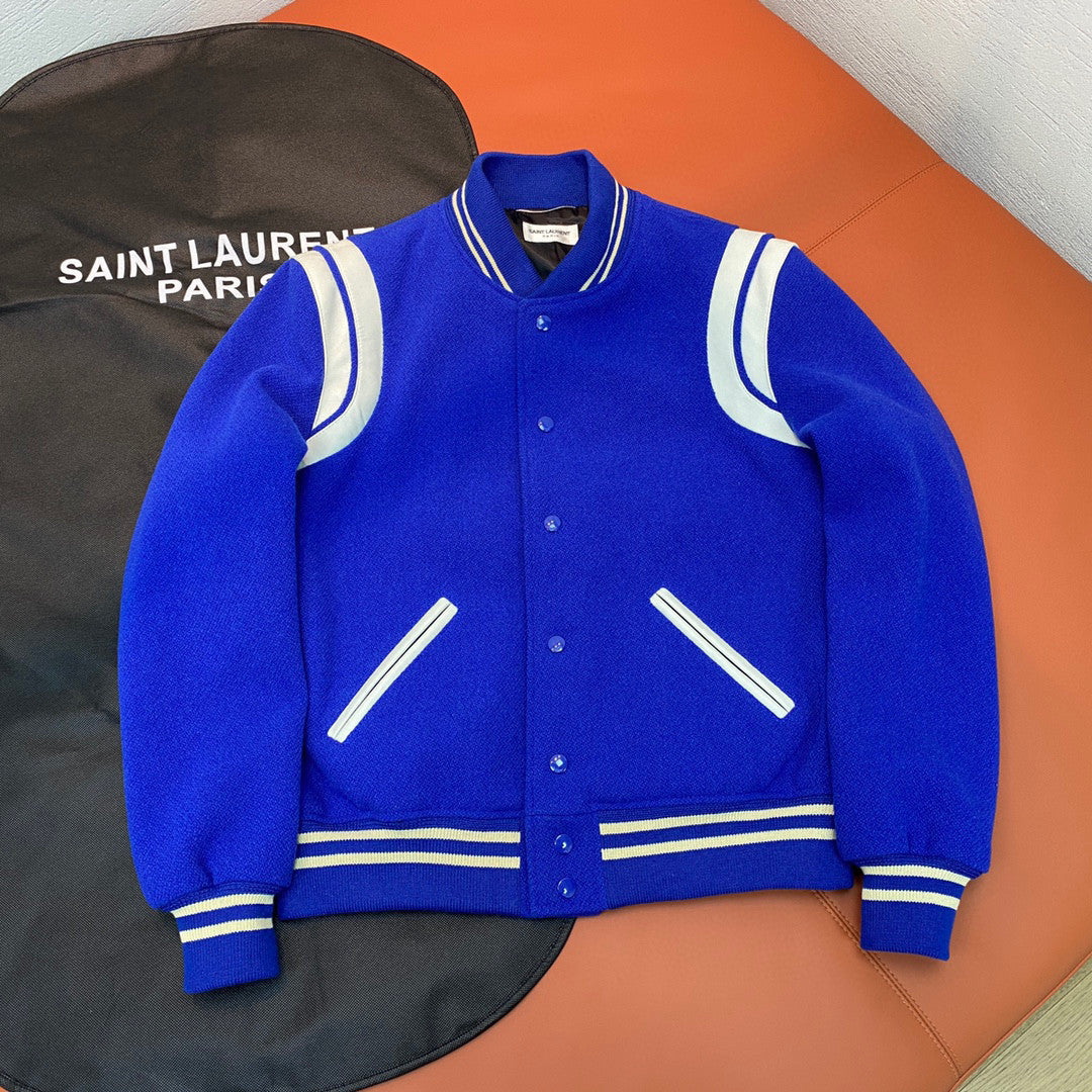 Saint Laurent Teddy Jacket In Wool Ngvp #691