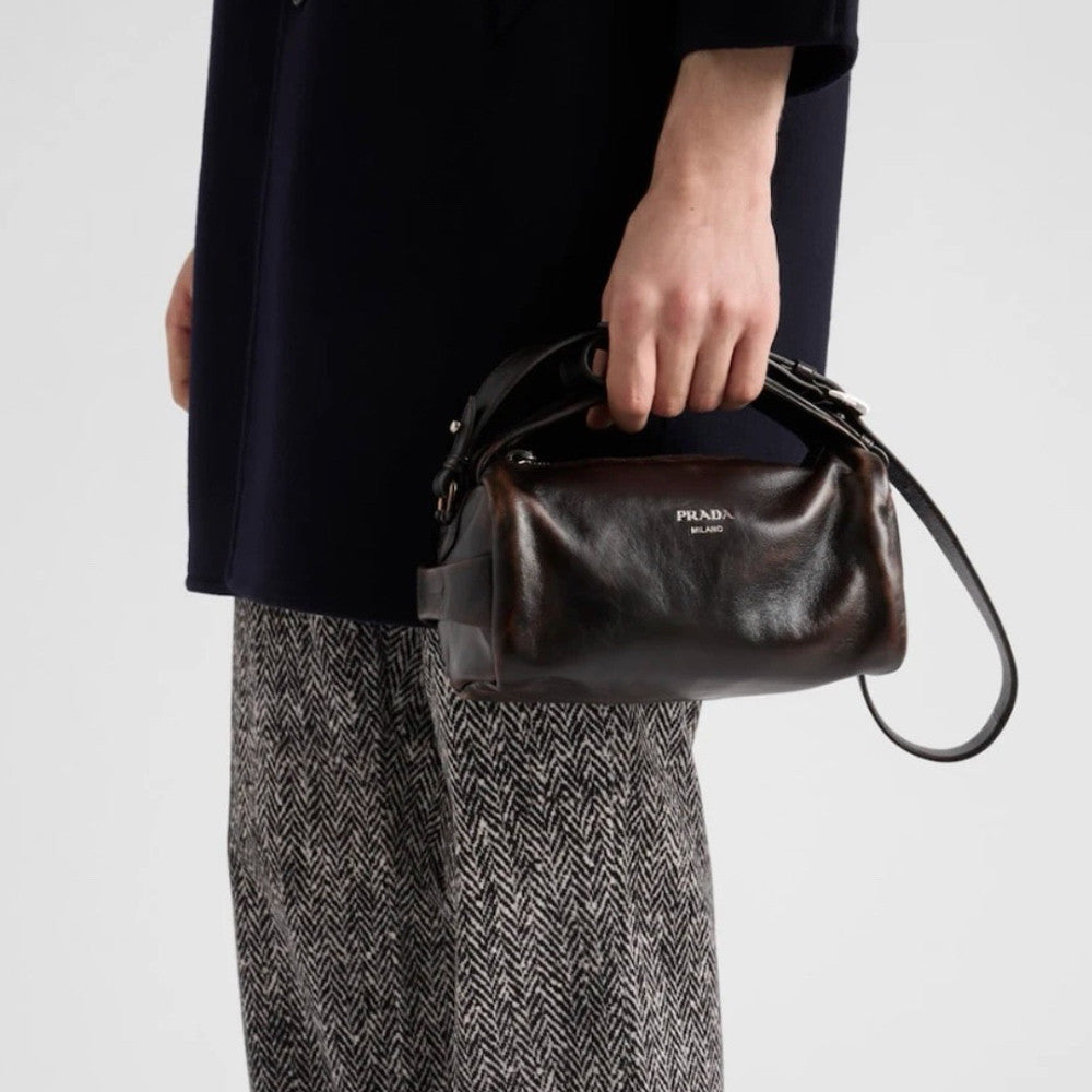 Prada runway collection Cylinder bag Leather Shoulder Bags  #193912