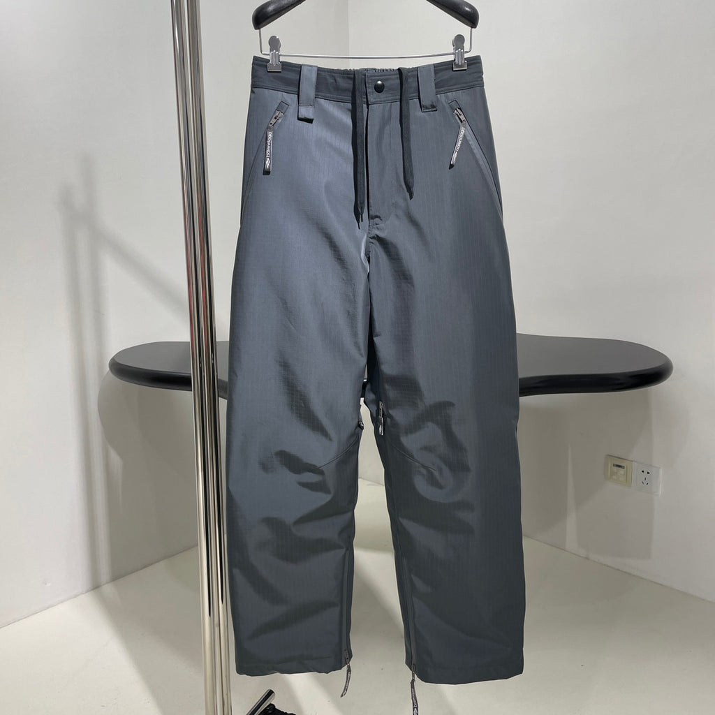 Balenciaga Men's Fall And Winter Composite Elastic Nylon Hooded Drawstring Zipper Long Sleeved Ski Jacket Waist Tie Ski Pants Suit Set #74285