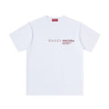 Gucci Men's And Women's Genderless Fall And Winter Models White Cotton Round Neck Short Sleeve T-shirt #97233