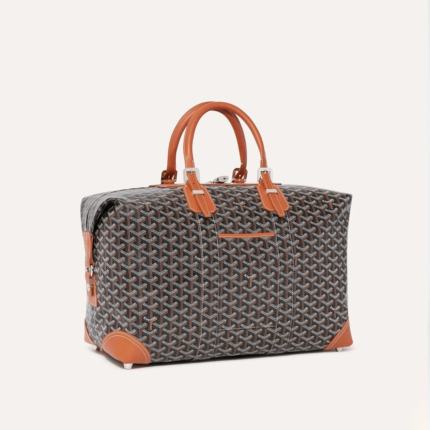 GOYARD Bowling45 Men's And Women's Fashion Classic All-over Print Zipper Closure Canvas Leather Oversized Travel Bag Bags BOWLIN045TY33CL33P #78364
