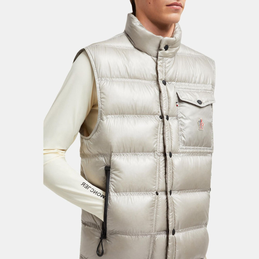 Moncler Grenoble Nantu Collection Men's And Women's Zipper Pocket Reflective Details Vest  Black #332207