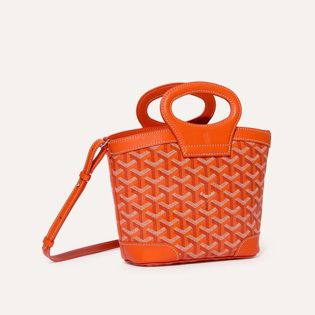 GOYARD Beluga Women's Y-shaped Floral Print Adjustable Detachable Shoulder Strap Canvas And Calfskin Shoulder Mini Bag Crossbody Handbag Bags #77441
