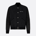 Dior Men's Fall And Winter Black Letter Print Single Breasted Long Sleeved Baseball Jacket #73172