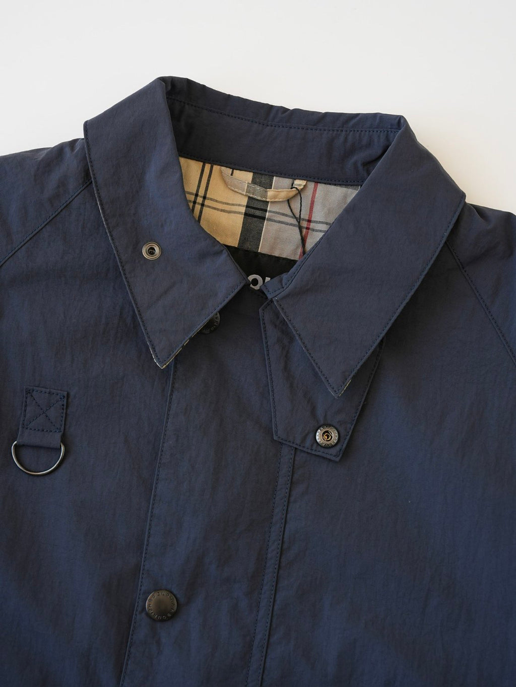Barbour Men's Spring/Fall Fashion Classic Solid Color Lapel Single Breasted Waterproof Polyester Blend Fabric Casual Oversized Jacket #79495