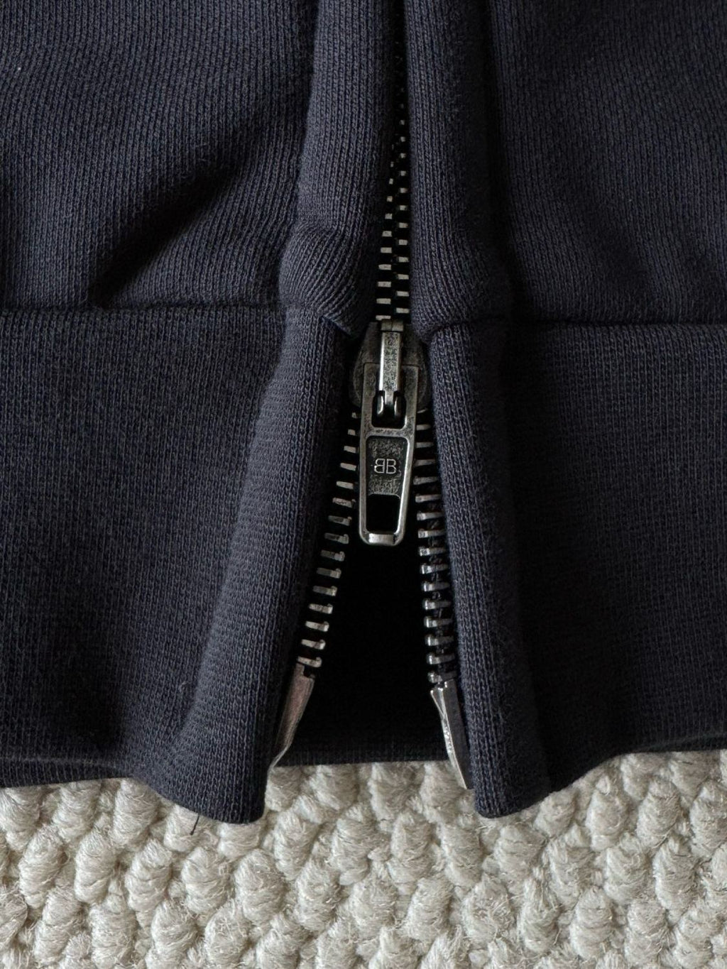 Balenciaga Men's And Women's Spring And Fall Embroidery Letter Print Hooded Zipper Long Sleeve Jacket #74215