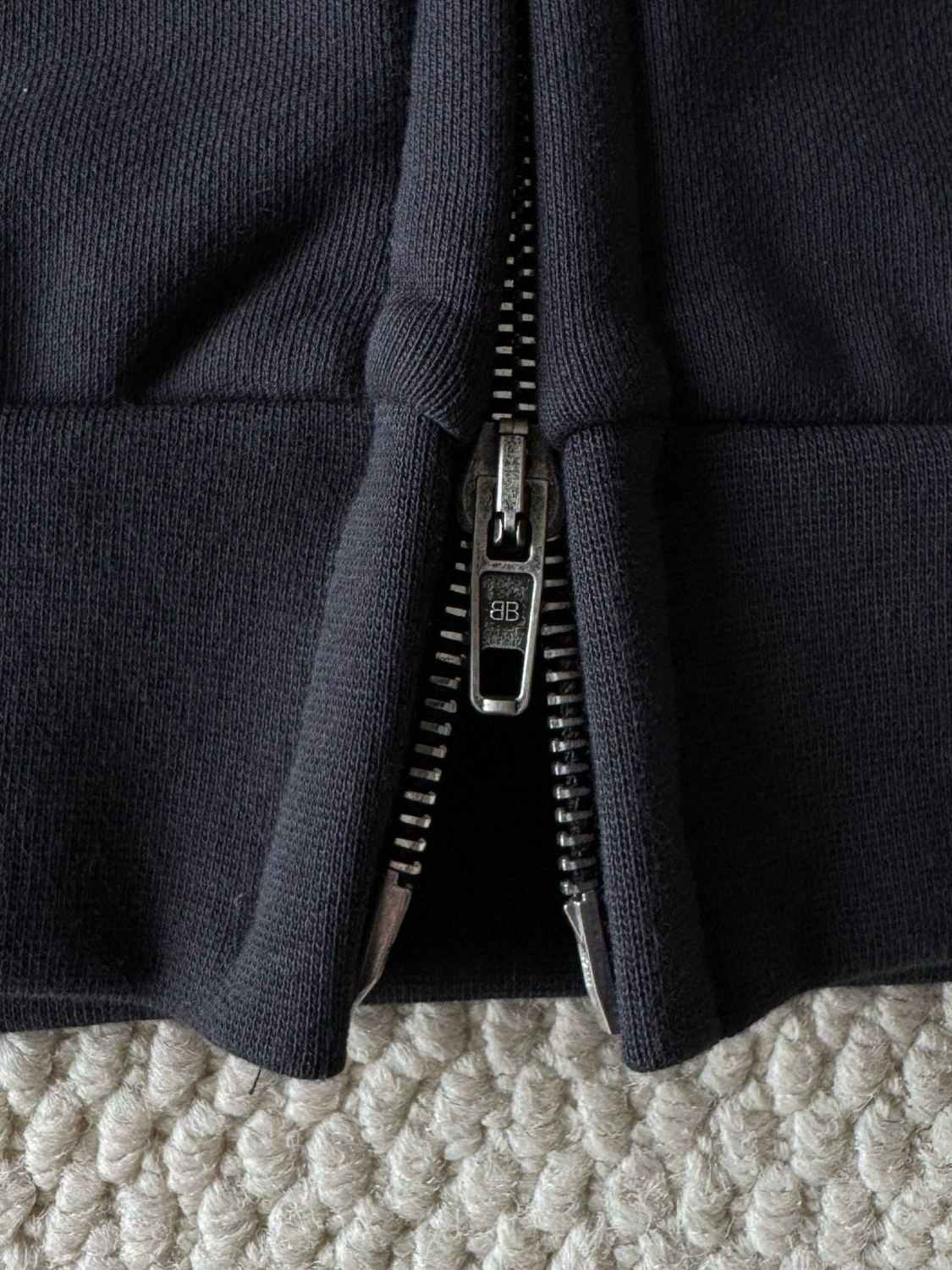 Balenciaga Men's And Women's Spring And Fall Embroidery Letter Print Hooded Zipper Long Sleeve Jacket #74215