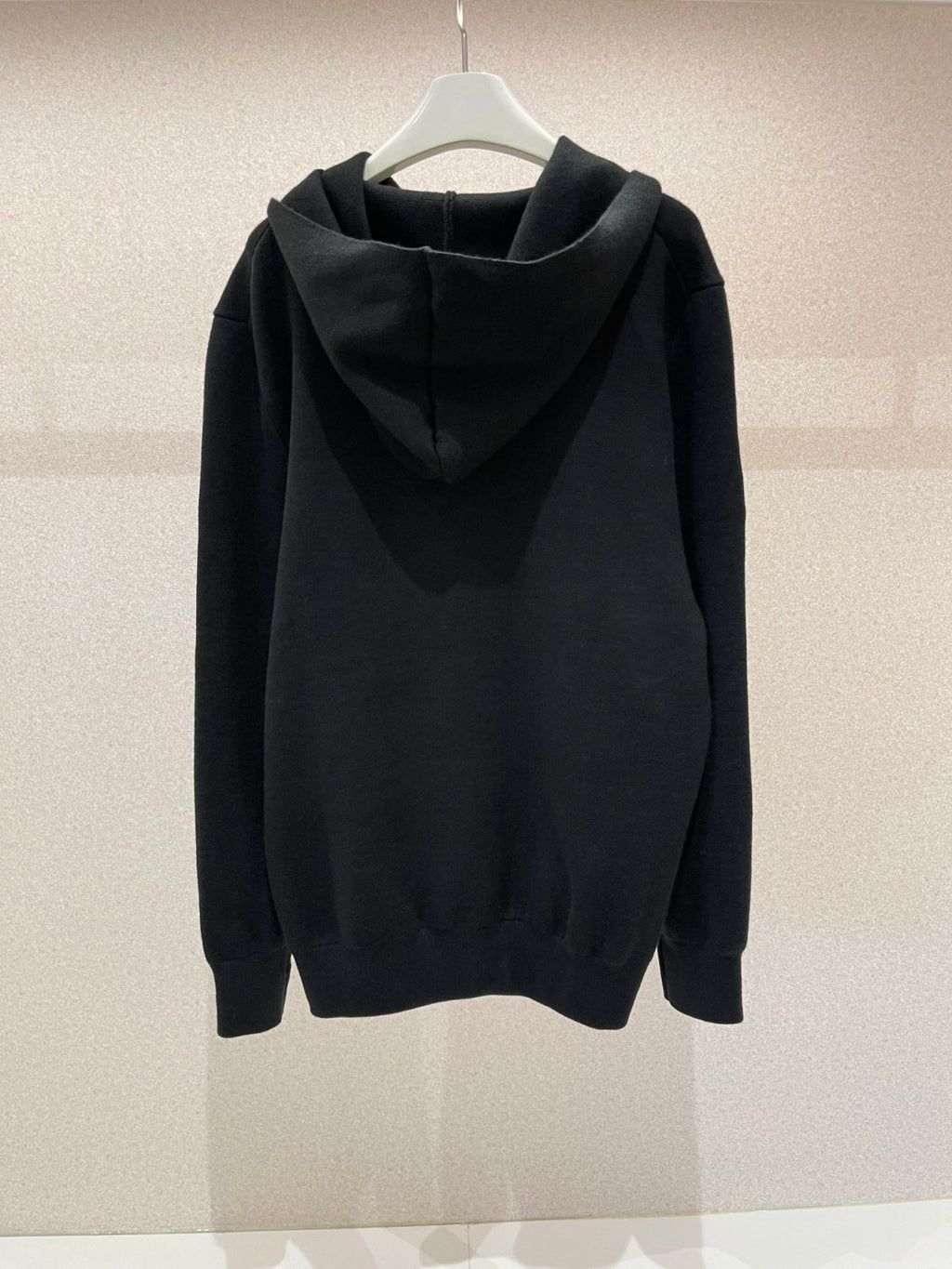 Dior Men's Spring and Autumn Black Logo Letter Print Tassel Design Hooded Long Sleeve Sweatshirt #73654
